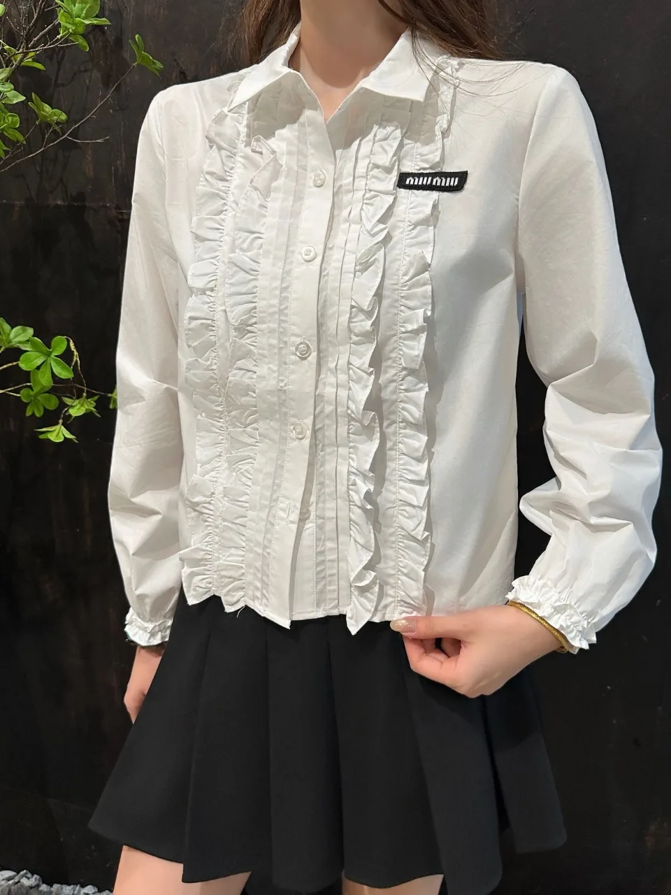 미우미우 프릴 남방 2