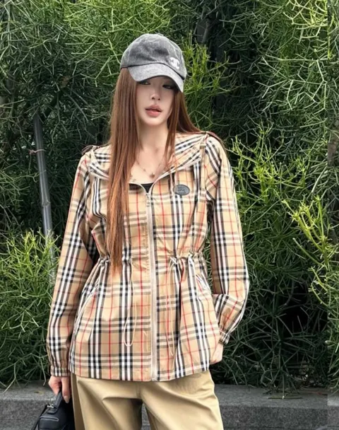 버버리 후드 자켓