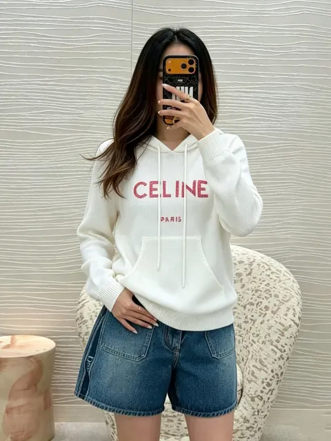 셀린느 후드 니트티
