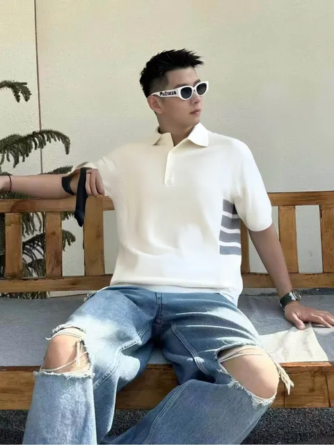 톰브라운 카라 니트티