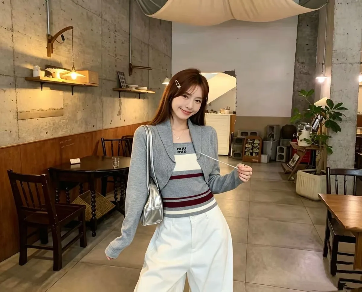 미우미우 가디건 세트 2
