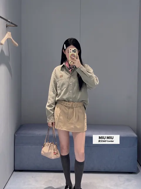 미우미우 데님 남방