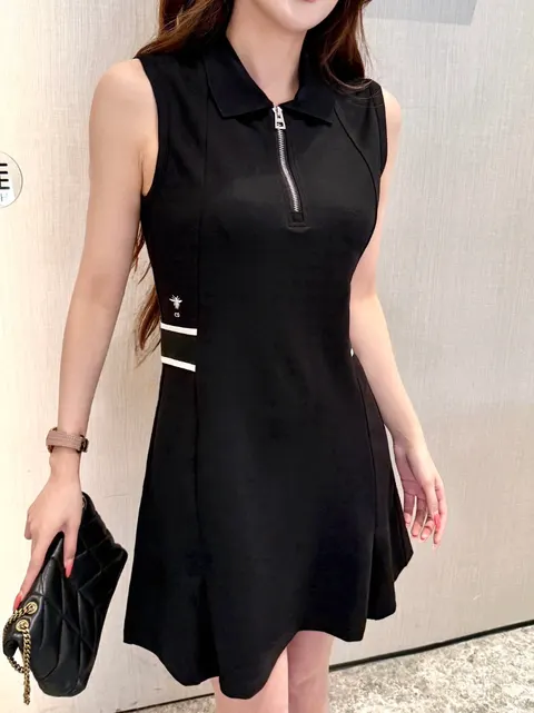디올 민소매 원피스