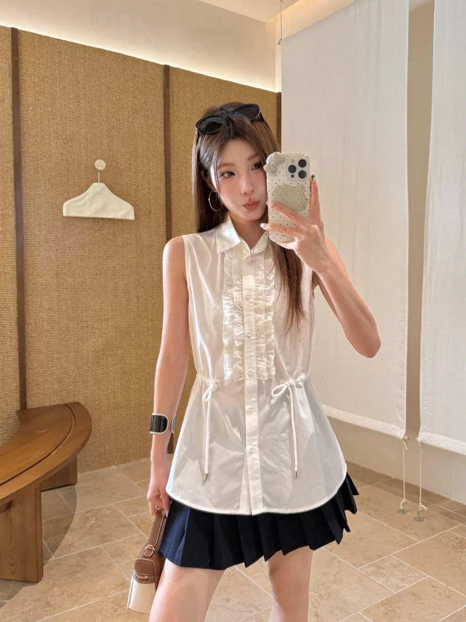 디올 민소매 남방 2